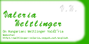 valeria weltlinger business card